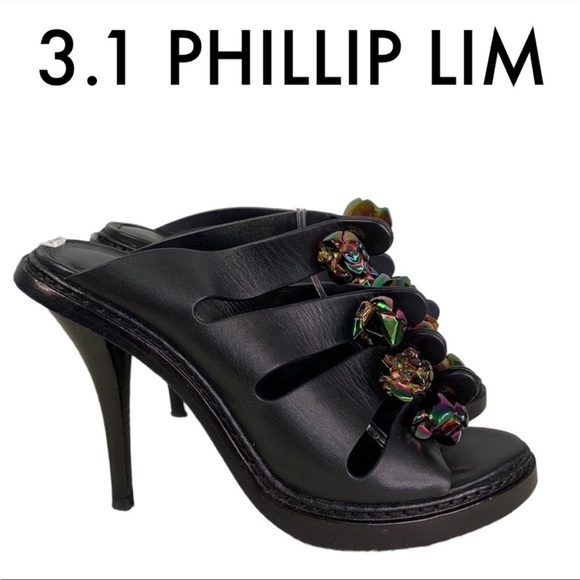 3.1 PHILLIP LIM $995 Cosmic High Heel Sandal, 6/36 - Picture 1 of 14